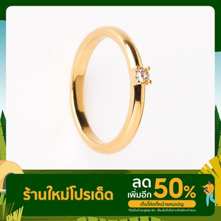 Variandco - Grace Ring แหวนชุบทองแท้ 18K Gold Plating - แหวนคริสตัส Swarovski