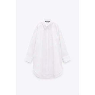 เดรสเชิ้ต ป้ายZara อก50 ยาว35/41  แขน3ส่วน มือ1