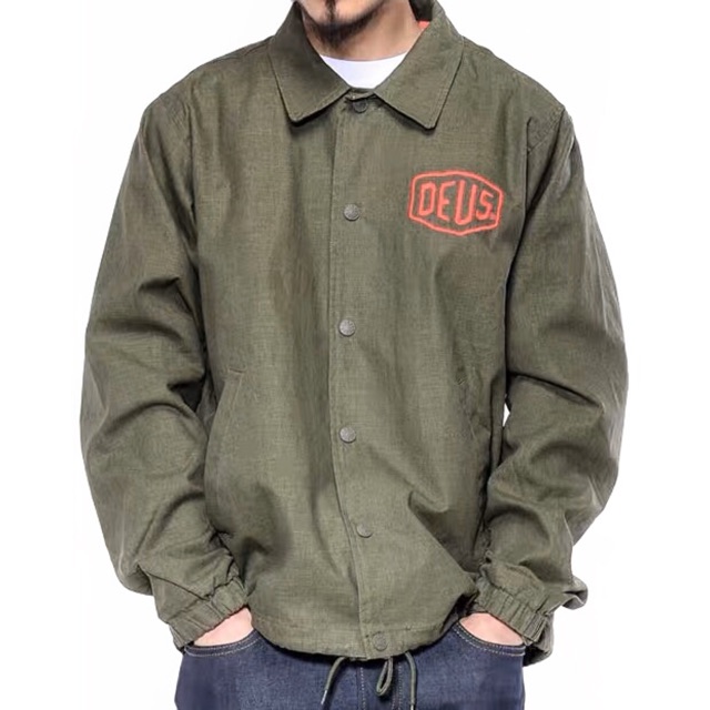 เสื้อนอก เสื้อทหาร Jacketเขียวทหาร ☮️งาน 💢DEUS💢แท้💯% (Du012)