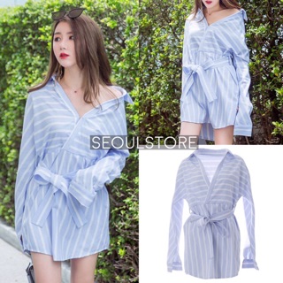 Stripe Shirt Dress