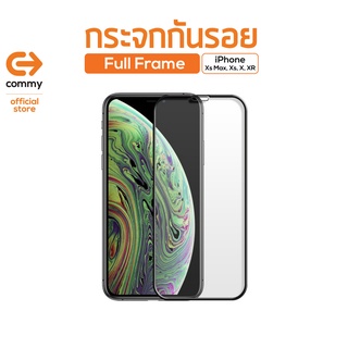 Commy กระจกกันรอย Full frame iPhoneXs Max/ iPhoneXs/ iPhoneX/ iPhoneXR