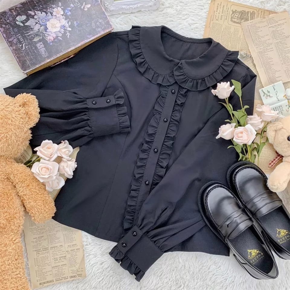 สไตล์เกาหลี เสื้อ Cheryl Blouse / สาววัยรุ่นร่วมสมัย& 39;s tops / women& 39;s Blouse tops / มุสลิมแฟชั่นสไตล์เกาหลี / เสื้อทํางาน / เสื้อเชิ้ตแขนยาวจัมโบ้/ไซส์ ML Xl XXL / women& 39;s เสื้อเบลาส์แขนยาว / women& 39;s