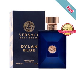 ♦สินค้าเฉพาะจุด♦ Versace Pour Homme Dylan Blue EDT 100ML Mens Perfume น้ำหอมผู้ชาย