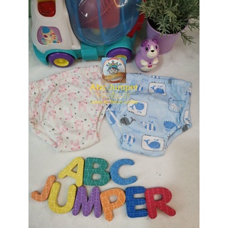 ไซค์100 Abc Jumper กางเกงฝึกเลิกแพมเพิสลายการ์ตูนผ้าก๊อซ6ชั้นทรงสะโพกต้นขาเยอะGin6