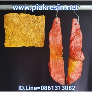 โมเดล หมูแดงปลอม เรซิ่น แบบC4 ชิ้นละ 320 บาท กว้าง 6 ยาว 27 หนา 1.9 CM รูปโชว์ด้านหน้าด้านหลัง ราคาต่อ 1 ชิ้น
