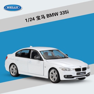 โมเดลรถยนต์ Willy Welly 1:24 BMW Three Series Sedan 335i ของเล่นสําหรับเด็ก