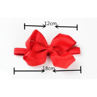 โบว์ผ้าขนาดใหญ่ พร้อมส่ง 10สีสดใส รูปที่ 2