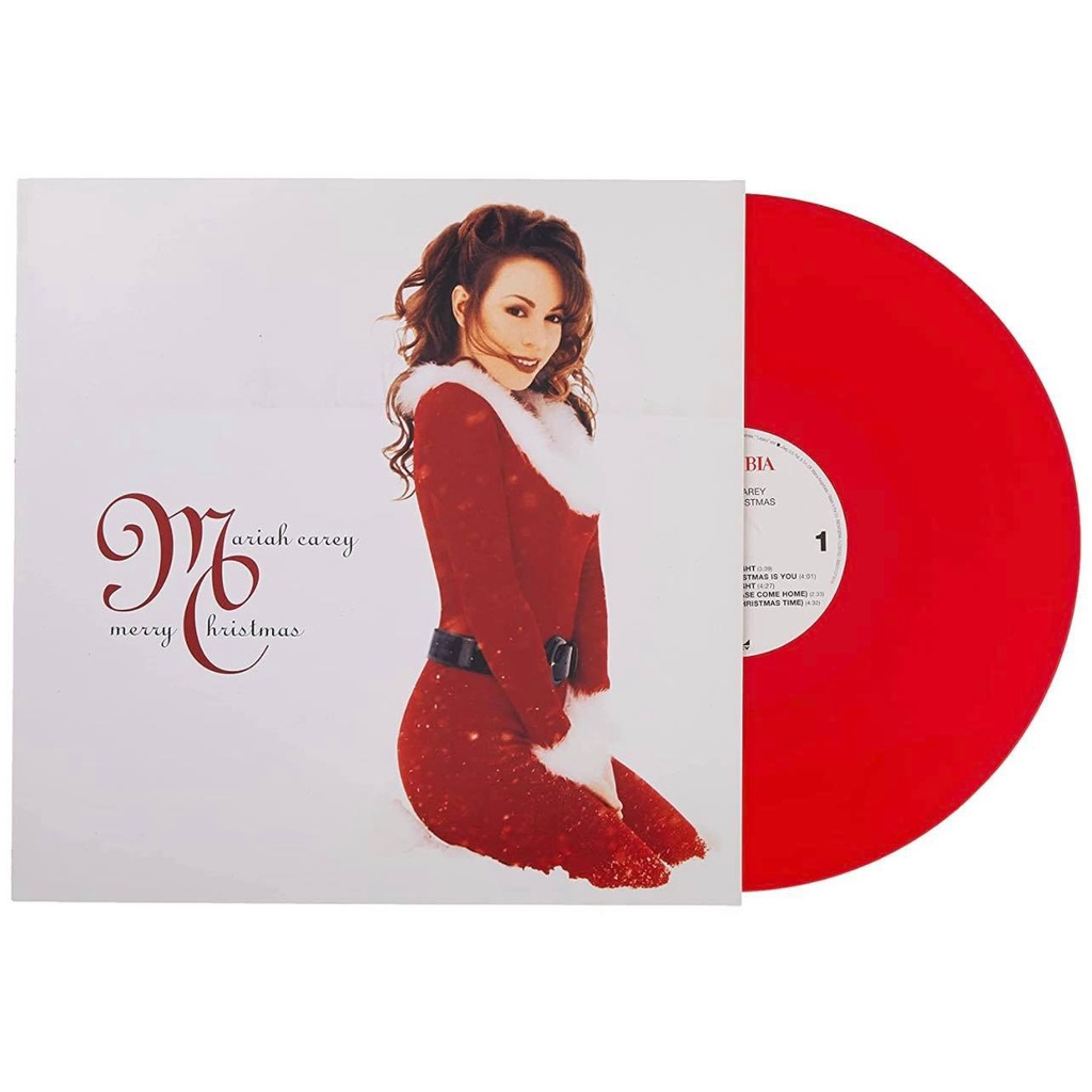 (พร้อมส่ง) แผ่นเสียง Mariah Carey Merry Christmas ** Red Vinyl ,มือหนึ่ง ซีลง