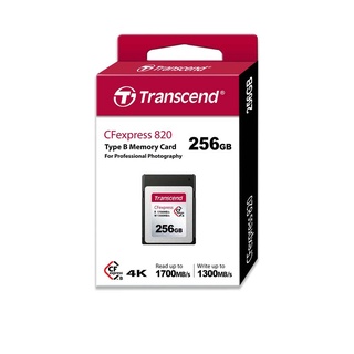 Transcend CFexpress 820 Type B memory cards : 256GB- Transcend รับประกัน 5 ปี- มีใบกำกับภาษี TS256GCFE820