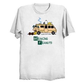 เสื้อยืด ผ้าฝ้าย 100% พิมพ์ลาย Breaking Bad Peanuts Dog Walter สวมใส่สบาย สําหรับผู้ชายS-5XL