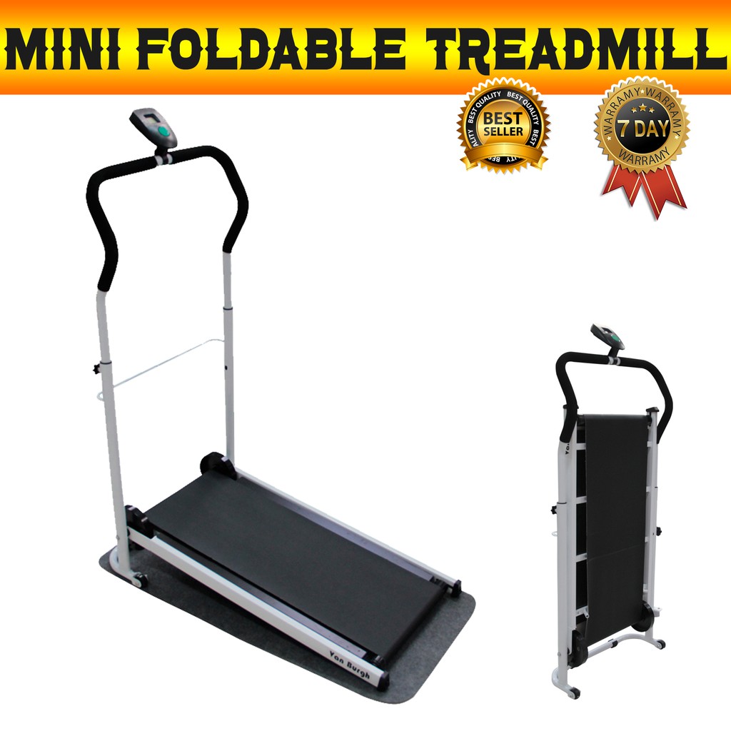 Van Burgh ลู่วิ่ง พับเก็บได้ ออกกำลังกาย Mini Manual Foldable Treadmill รุ่น SP-0003 (สั่งซื้อบิลละ 1 ตัว)