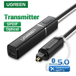 Ugreen Bluetooth 5.0 Transmitter TV Headphone PC APTX LL Digital Optical SPDIF Adapter Audio Music Wireless Transmitter