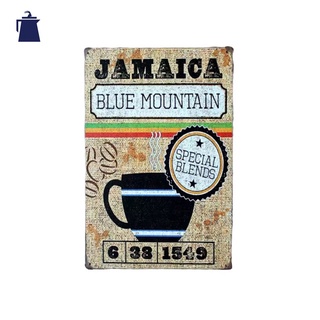 ป้ายสังกะสี Jamaica blue mountain (20 x 30 cm)