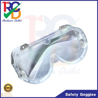 แว่นตา Safety Goggles  กันสะเก็ด เลนส์ใส แบบคาดศีรษะ แว่นตานิรภัย แว่นตากันฝุ่น PVC นุ่ม ยืดหยุ่น เบาใส่สบาย