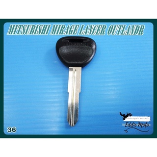 MITSUBISHI MIRAGE LANCER OUTLANDER MASTER KEY BLANK (36) // กุญแจเปล่า กุญแจรถยนต์ มิตซูบิชิ สีดำ สินค้าคุณภาพดี