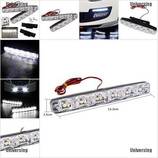 จักรวาล❥ ไฟตัดหมอก Led 12V 6 ดวง 2 ชิ้น สําหรับติดรถยนต์