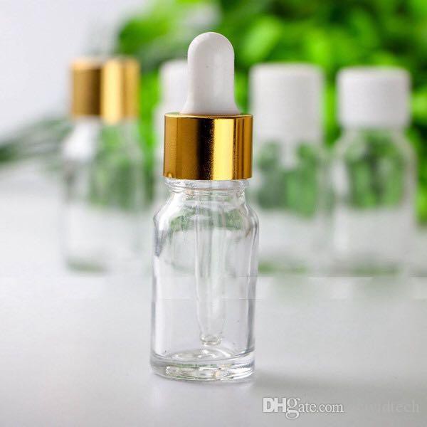 ขวดแก้วสีใส YB18-PURE*20ml หัวบีบหัวหยดสีทอง ขวดเซรั่ม ขวดแบ่ง dropper หัวดรอปเปอร์ ขวดทดลอง