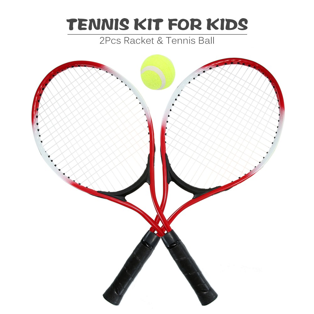 Unicoco Tennis Racket Kit Plastic Tennis Toy for Kids Interactive Educational Game Children Sports Accessory 