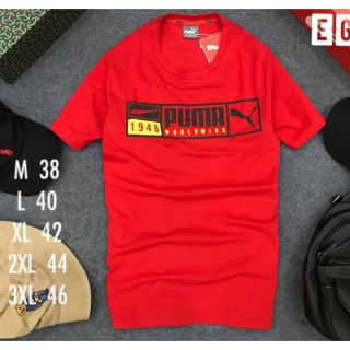 PUMA👕เสื้อยืดคอกลมแขนสั้นนำเข้า ⛔️ราคารวมค่าจัดส่งะ⛔️