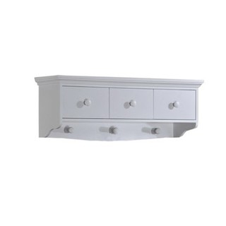 TSF ชั้นแขวนไม้ 3 ลิ้นชัก SCOTLAND WALL / LC103 MDF  (สีขาว)