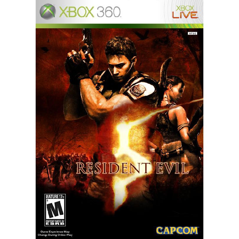 แผ่น XBOX 360 : Resident Evil 5  ใช้กับเครื่องที่แปลงระบบ JTAG/RGH