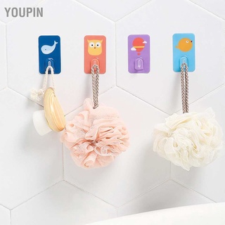 Youpin Cute Cartoon Crystal Hook Kitchen Multi Purpose Punch Free Tableware Hanger Sticky Unmarked Waterproof Strong