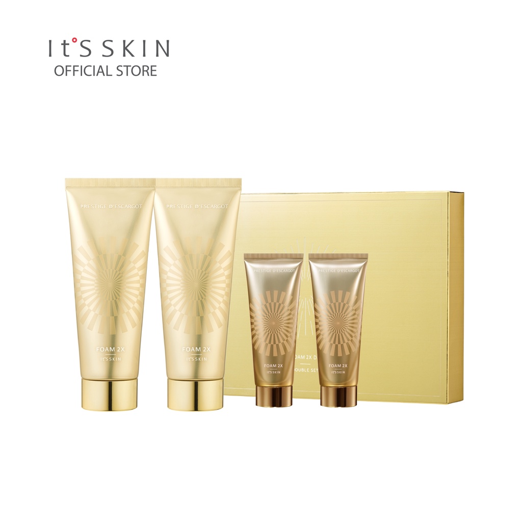 It'S SKIN Prestige Foam 2X D’escargot (150 ml.x2 + 50 ml.x2) - อิทสกิน โฟมล้างหน้า สารสกัดจากเมือกหอ