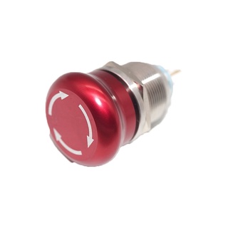 22mm stainless steel Emergency stop switch Push Button Switch latching1NO 1NC Car button pin terminal stop logoสวิต16มิล