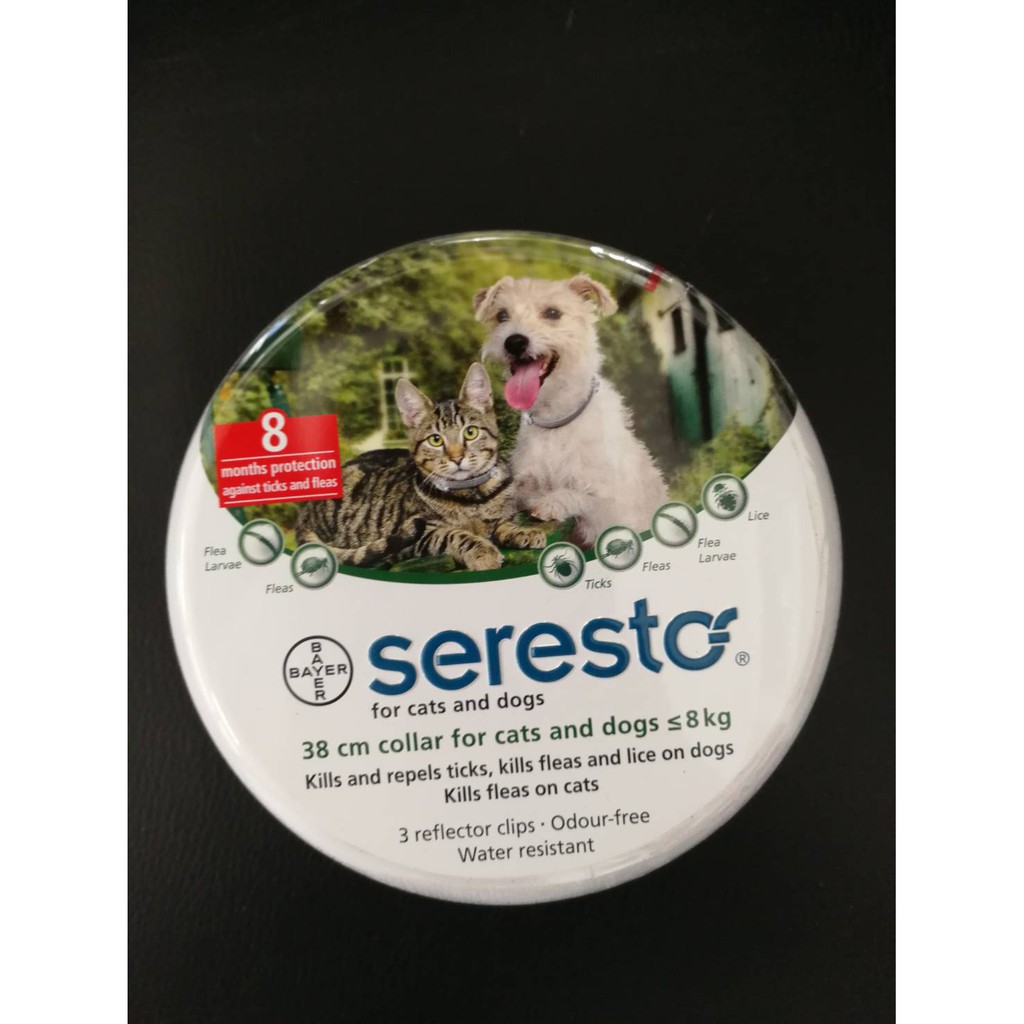 Seresto tick & flea collar dogs & cats(Exp.01/2025) ปลอกคอ กำจัด เห็บ