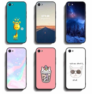 Softcase VIVO 1808 1812 Y81 ป้องกันการแตกร้าว เคส TPU คุณภาพสูง ป้องกันเต็มรูปแบบ ซิลิโคน เคสยาง สีดํา