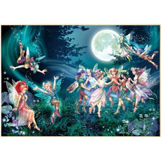 ชุดปักครอสติชพิมพ์ลาย พระจันทร์ นางฟ้า แฟรี่ การ์ตูน (Moonlight Fairy Cross stitch kit)