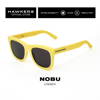 HAWKERS Rubber Yellow Dark NOBU Asian Fit Sunglasses for Men and Women, unisex. UV400 Protection. Official product designed in Spain NOB1808AF