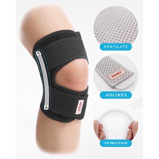 Aolikes knee support ผ้ารัดพยุงหัวเข่าเสริมสปิง 1 เส้น