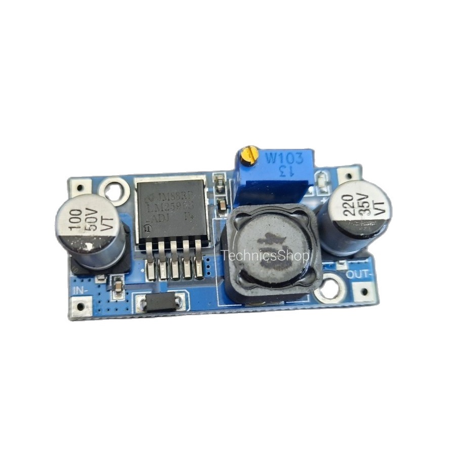 DC-to-DC Step down Converter Module LM2596 วงจรปรับลดแรงดันไฟฟ้า DC คงที่ แปลงไฟ 4-40V เป็น 1.25-35V
