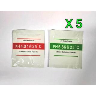 ผงคาริเบท PH 4.0 , 6.86 ใช้กับ PH-meter 5 ชุด