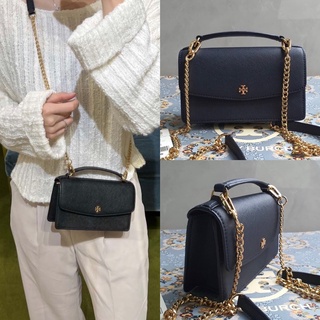 🎀 (สด-ผ่อน) กระเป๋าสีกรม 7.5 นิ้ว 88016 Tory burch EMERSON MINI ZIP TOP HANDLE BAG