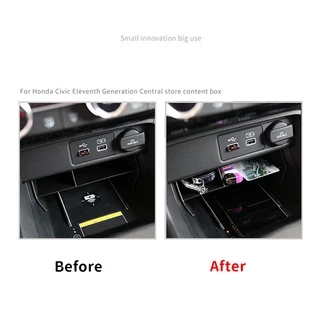 กล่องเก็บของคอนโซลกลาง ABS สําหรับ Honda Civic 11Th 2022
