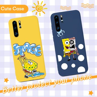 เคสโทรศัพท์มือถือ TPU นิ่ม ลายสพันจ์บ๊อบน่ารัก สำหรับ Huawei Nova 7 7i 6 7 SE 5T Y7P 2020 Y6P Y5P Y8P Y9 Prime 2019 Y9S Y6S P40 Pro Plus Lite E Y7 Pro 2019 P20 P30 Lite P20 P30 Pro Plus Nova 3e 3i 4e 5Z 5 5i Pro Mate 20 30 Pro Lite