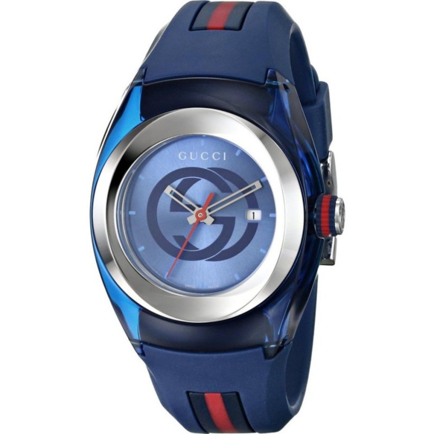 Gucci Sync XXL Blue Dial 46mm Men's Watch YA137104