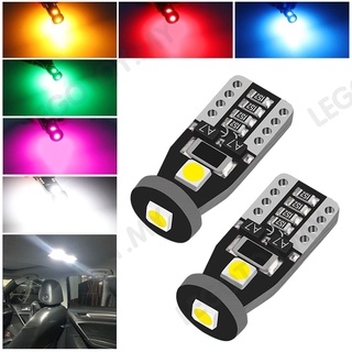 หลอดไฟ T10 3030 3SMD LED W5W LED DRL 194 168 12V สําหรับติดป้ายทะเบียนรถยนต์