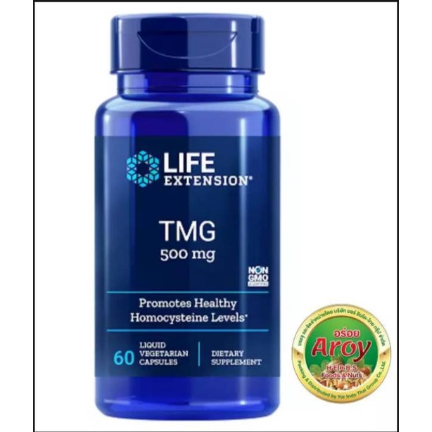 TMG (Trimethylglycine) Life Extention 500 mg Capsule 1 Pack 60 Capsule Made in USD EXP 02/2023