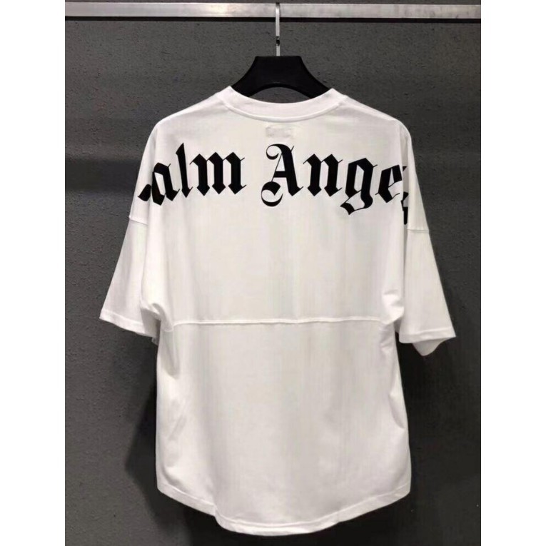 แขนสั้น ✴PALM ANGELS T-Shirt  เสื้อยืดแขนสั้น PLAM ANGEL bts outfit PA palmangels logo tee ปาล์มแองเจิลโฟมพิมพ์เสื้อยืดแ