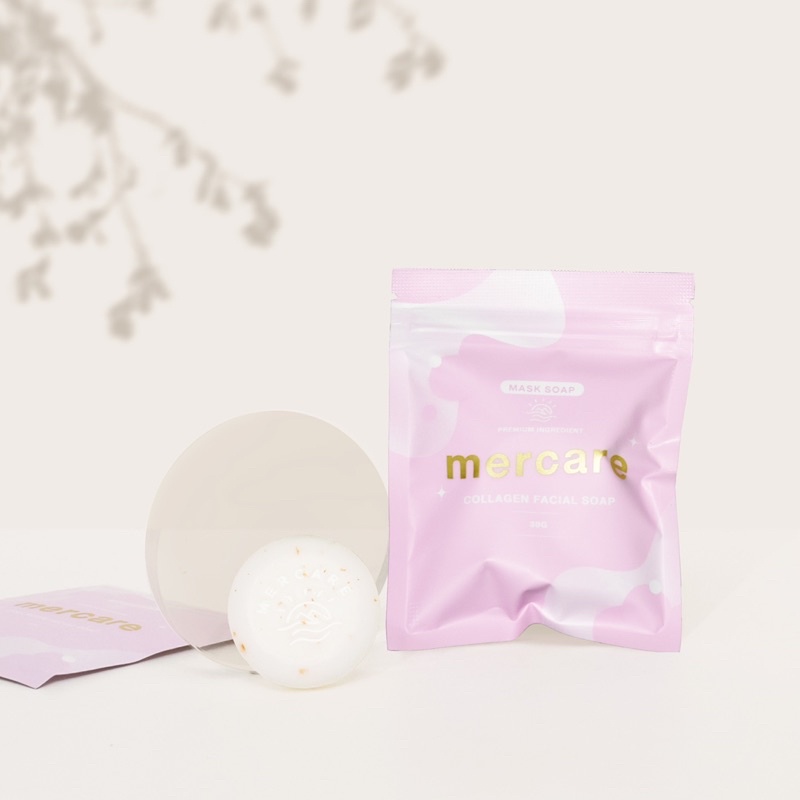 *~Mercare Collagen Facial Soap [สบู่ล้างหน้าเมอร์เเคร์สูตรคอลลาเจน]