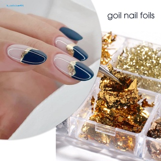 Farfi  1 Box Nail Sequins Nail Decor Glitters Sticker Shining