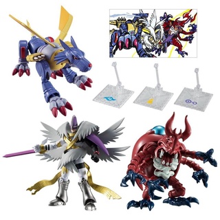 SHODO Digimon 2 Complete Set 1 ชุด มี 3 ตัว พร้อมฐาน Bandai ดิจิมอน