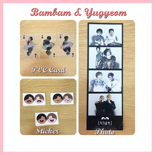 ของสะสม Bambam &amp; Yugyeom got7 - pvc card / sticker / photo