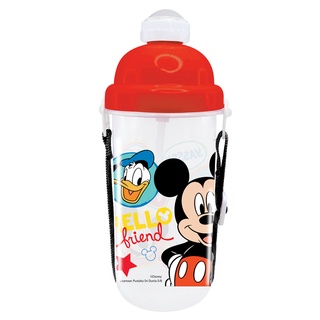 Disney ขวดน้ํา PP ลายมิกกี้เมาส์ พร้อมหลอดดูด (350 มล.)