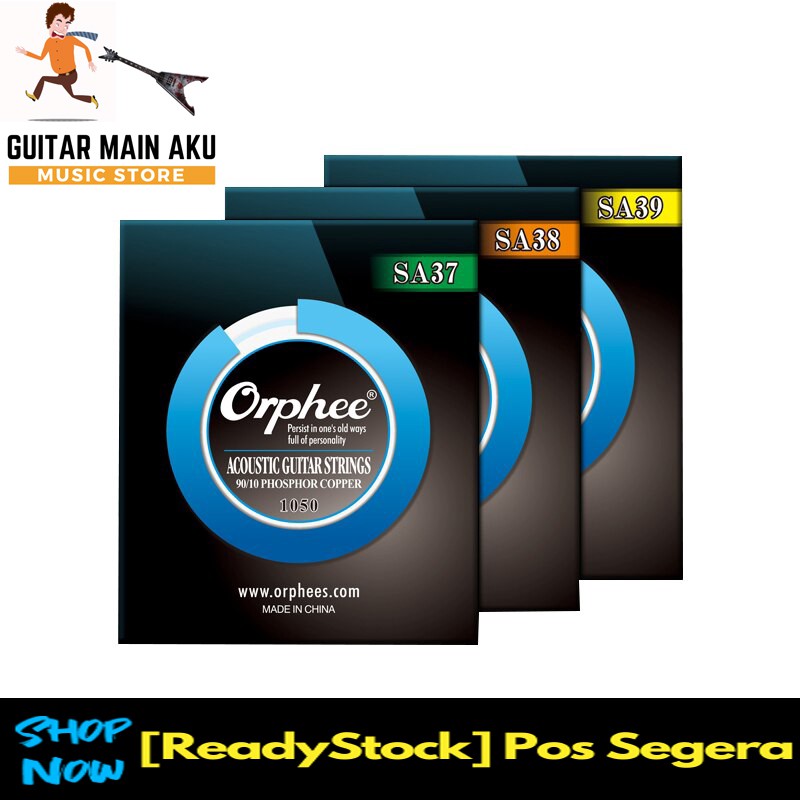 Orphee SA Series สายกีต้าร์โปร่งชุด Medium Light Extra Light String 90/10 Bronze String