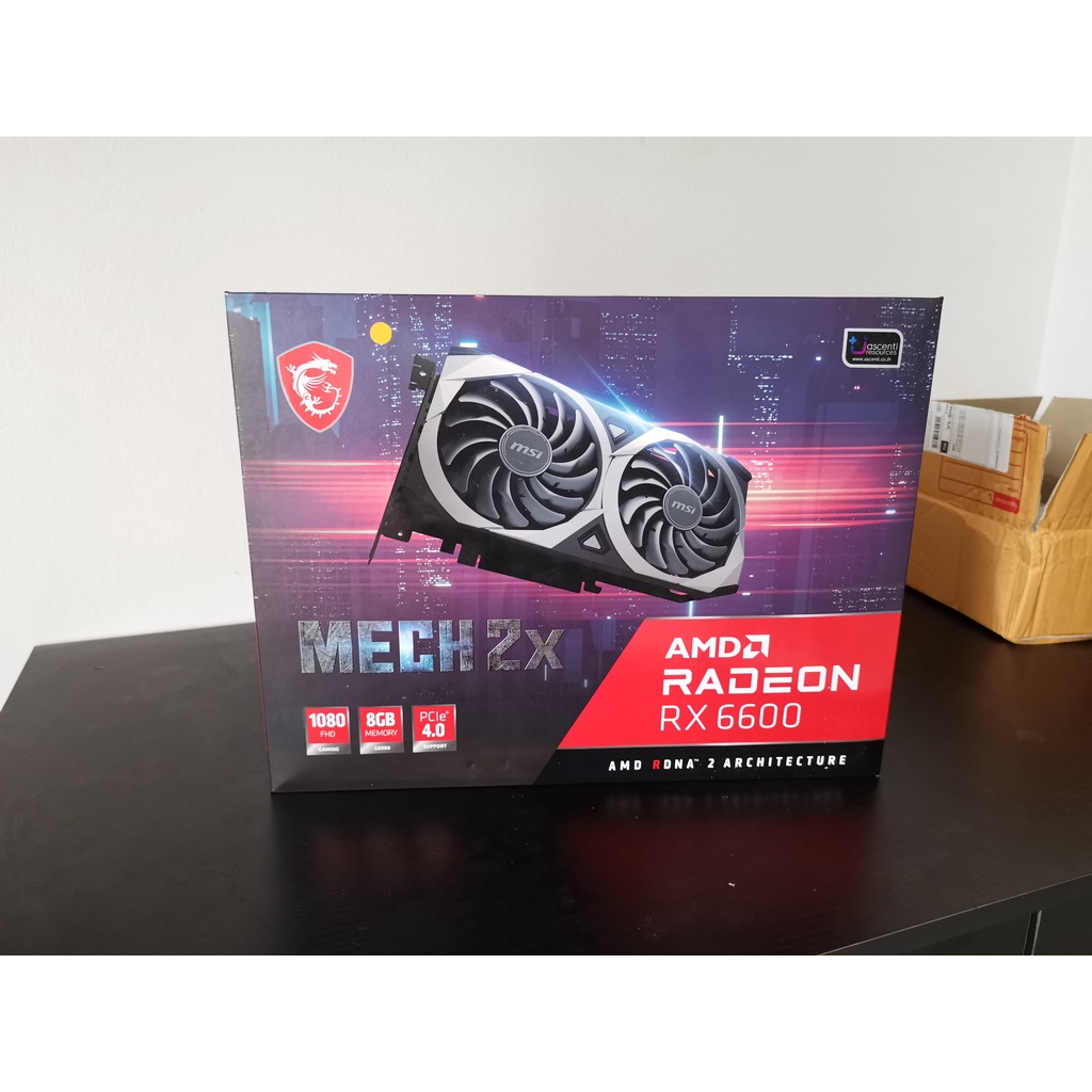 MSI RX 6600 MECH 2X 8GB สินค้าใหม่ มือ1