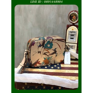 กระเป๋าสะพายข้าง Guess Factory Womens Rigden Floral Crossbody กระเป๋าสะพายทรงcrossbody /